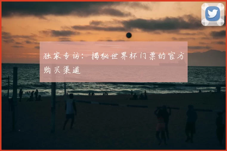 独家专访：揭秘世界杯门票的官方购买渠道